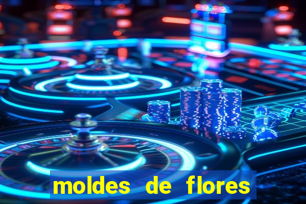 moldes de flores gigantes para imprimir